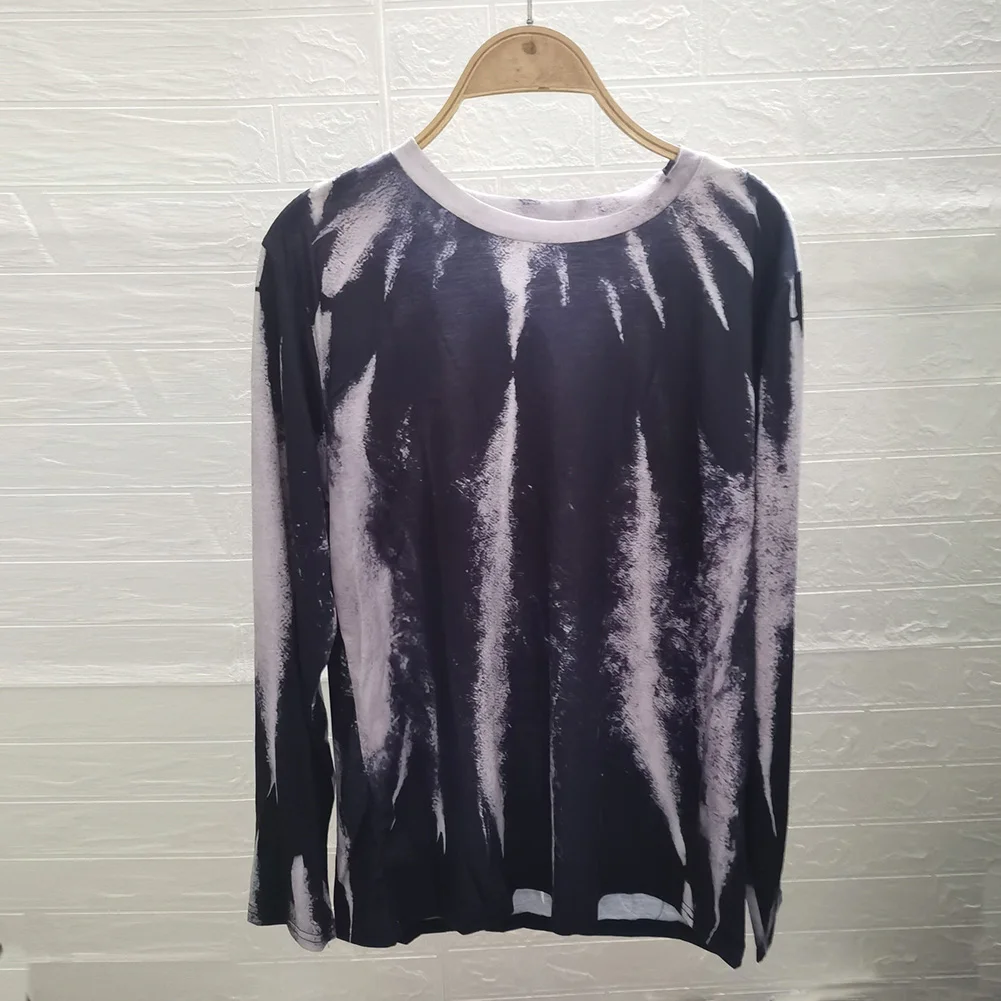 

Fitness Shirts Men\\\\\\\\\\\\\\'s T-Shirt Elastic Fashion Long Sleeve Oversized Printing Slim Fit Holiday Vacation Stylish