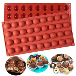 36 Holes Semi Sphere Silicone Chocolate Mold For Baking Halfspere Ball Cookie Pastry Sandwich Muffin Candy Brownie Cake Pudding