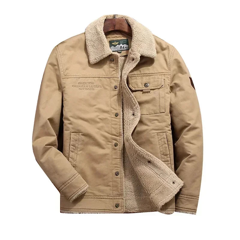 Ropa de abrigo, chaqueta Bomber de lana, cortavientos para hombre, Parkas gruesas y cálidas para hombre, chaquetas de invierno de alta calidad,