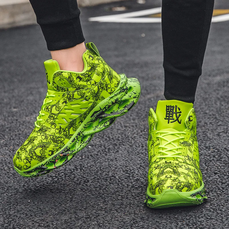 2023 Camouflage Sneakers Fashion Trend Student Sports Low Dunk Male Green Basketball Shoes Winter Leather Men Shoes Waterproof
