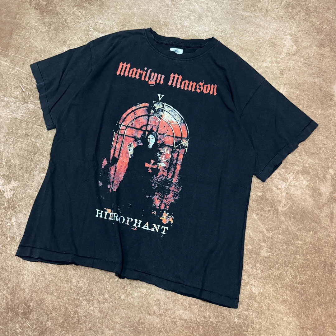 Saint Marilyn Manson Hole Black T Shirt Men Women Summer Style Tee Tops T-Shirt