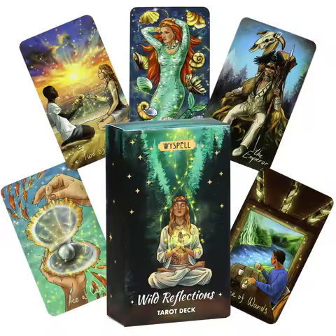 Wild Reflections Tarot Wyspell Classic Tarot Cards Divination Personal Use English Version Oracles Deck Party Board Game
