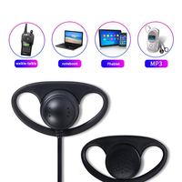 1pcs Single Sided D-shaped Ear Loop Simultaneous Interpretation 3.5MM Listen Only Earphone For Radio Tour Guide System