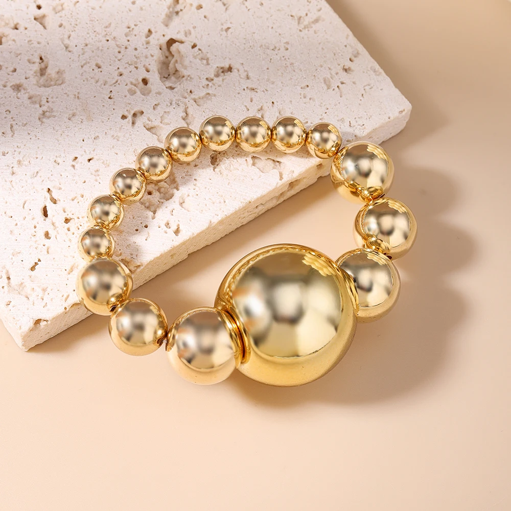 Aihua Große mehrschichtige stapelbare Perlen-Halskette, klobige Kette, Perlen-Halsreifen für Damen, modisch, Nacht, Party, Schmuck, Geschenke – Detail 15