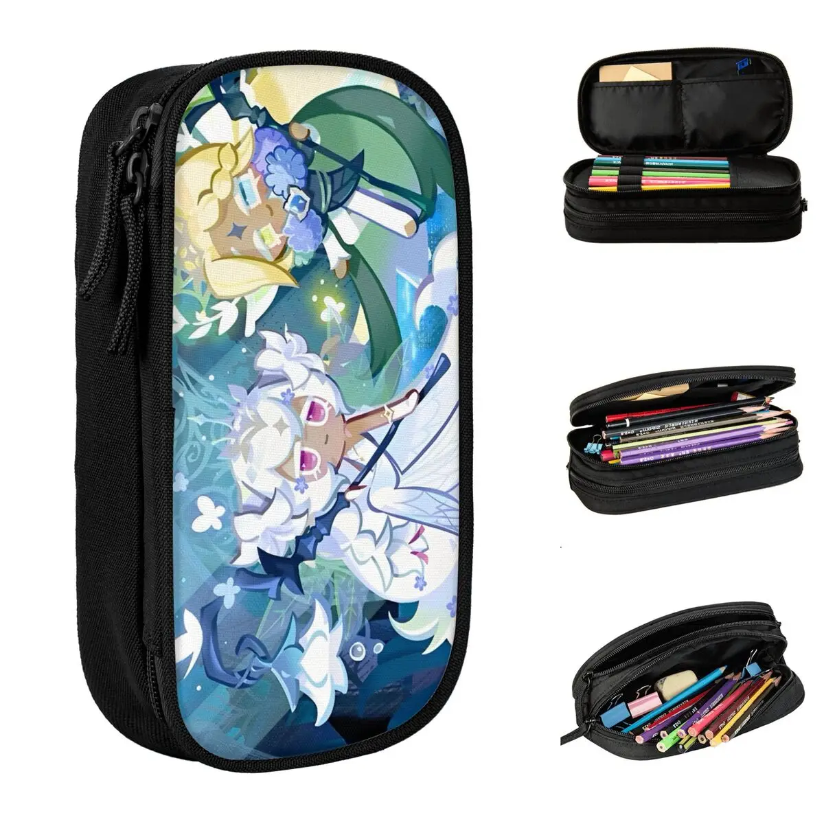 

Cookie Run Kingdom Pencil Case Zipper Pencil Pouch Students Fashion College School Pencil Cases Supplies