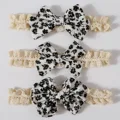 White Black floral