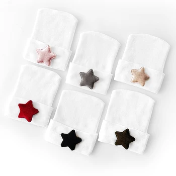 Chapeaux d'hôpital en velours pour nouveau-né garçon et fille, couvre-chef en coton doux, motif léopard