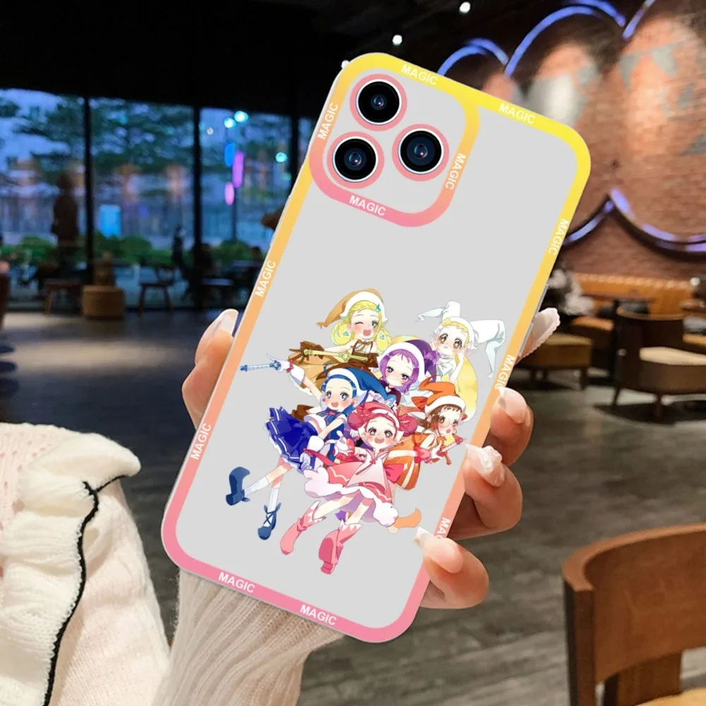 Bilibili Anime Magical DoReMi Phone Case For iPhone 11 12 Mini 13 14 15Pro Max Transparent Shell