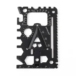 Outdoor Portable 18-in-1 Card Multi-purpose Multi-tool Wildlife Survival Camping Life-saving Equipment Card