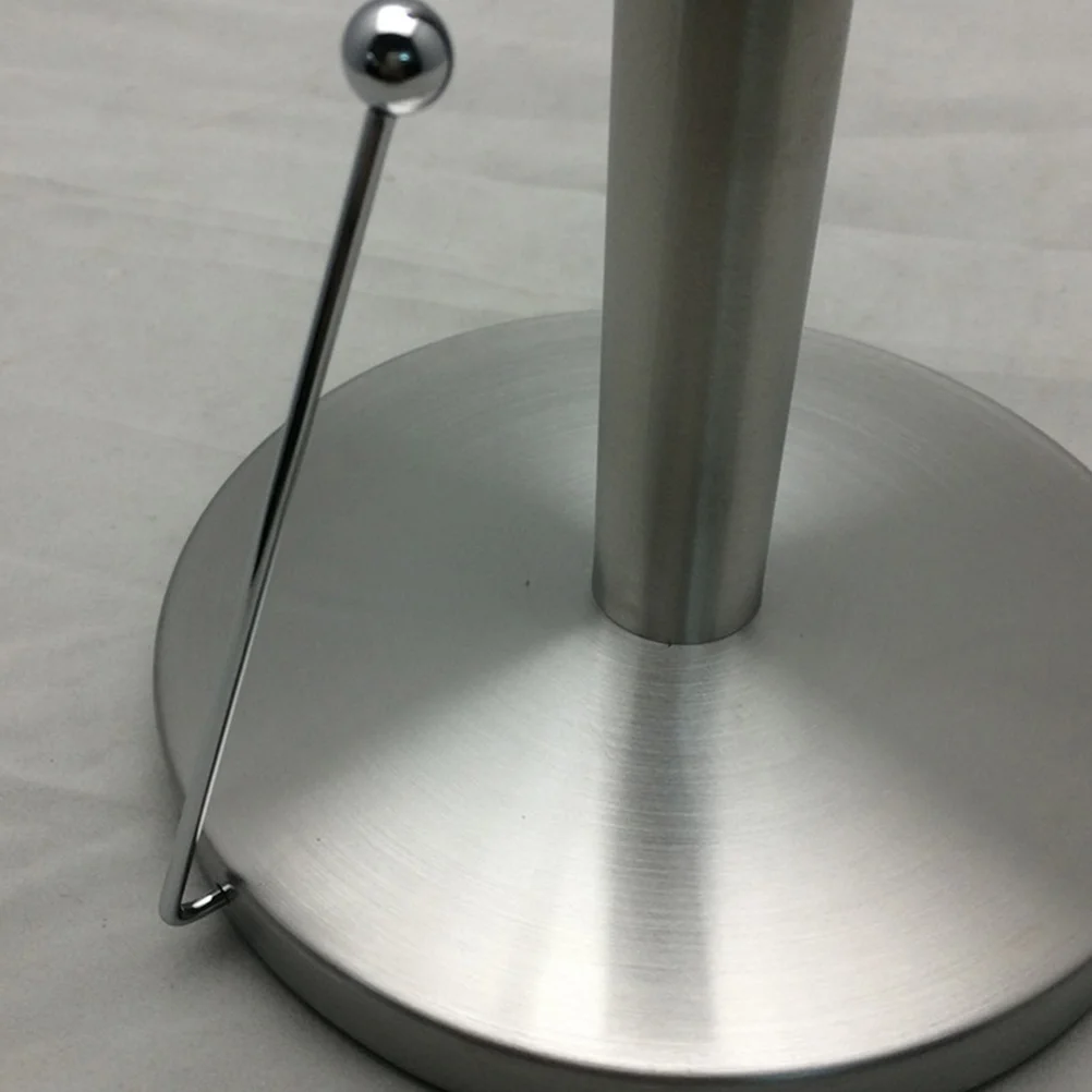 

Vertical Standing Paper Towel Holder Stainless Steel Thick Free Standing Roll Storage Rack for Kitchen Bathroom