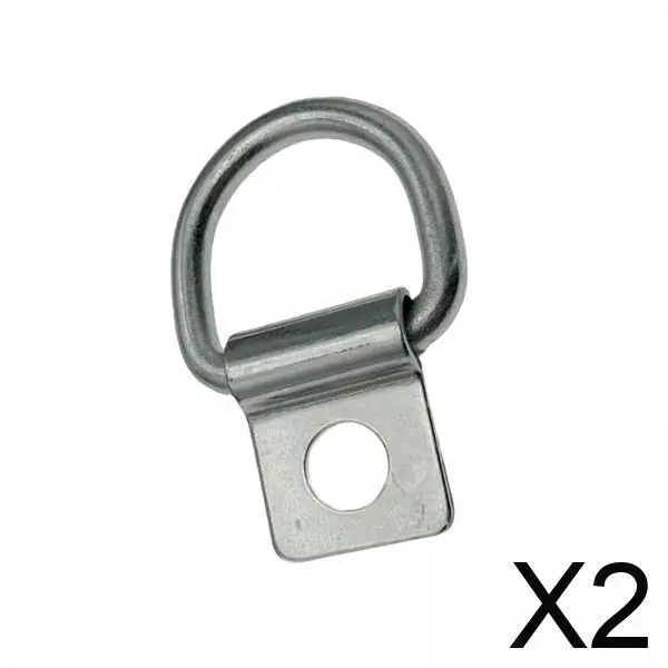 

Galvanized Iron D Loop Tie Downs Anchor Lashing Loop Secure Fixing Hook for Trailer Truck Campers Marine Cargo