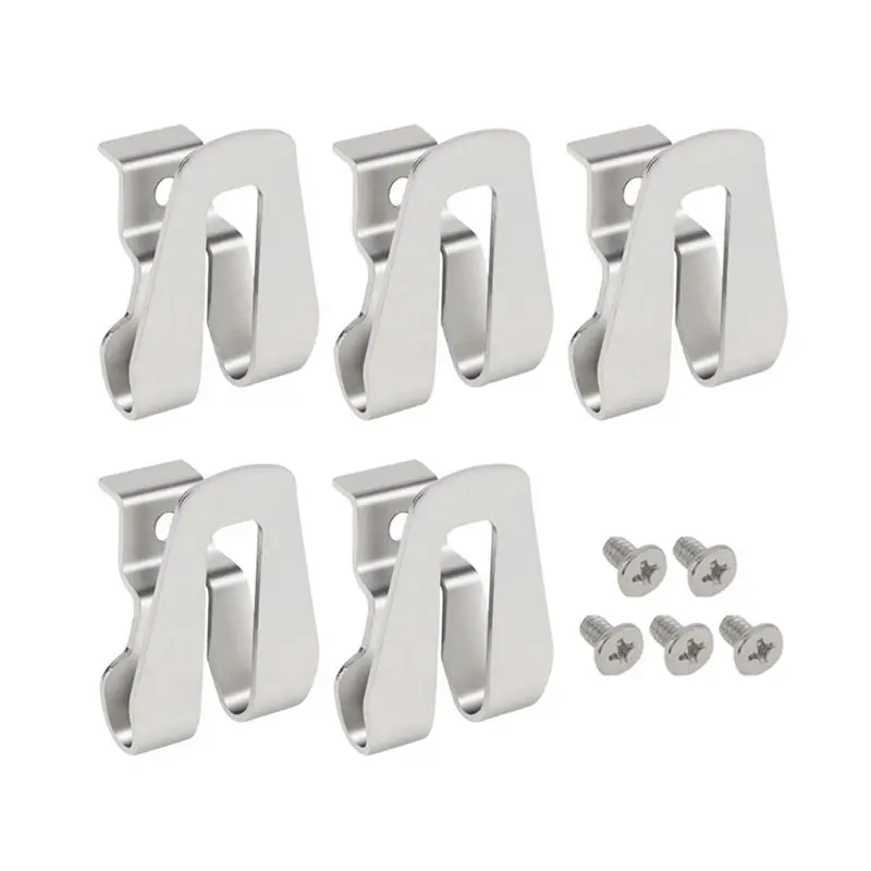 

B03C-5Pcs Resistance Electric Drill Belt Clip Replacement Hooks Tool Holder Impact Drills Tool Belt Holder Clip