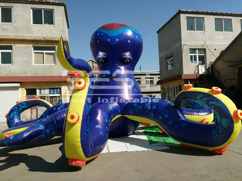 

Personalized Hot sell Giant Inflatable Octopus Balloon Air Blow Squid For Mall Decoration Toys