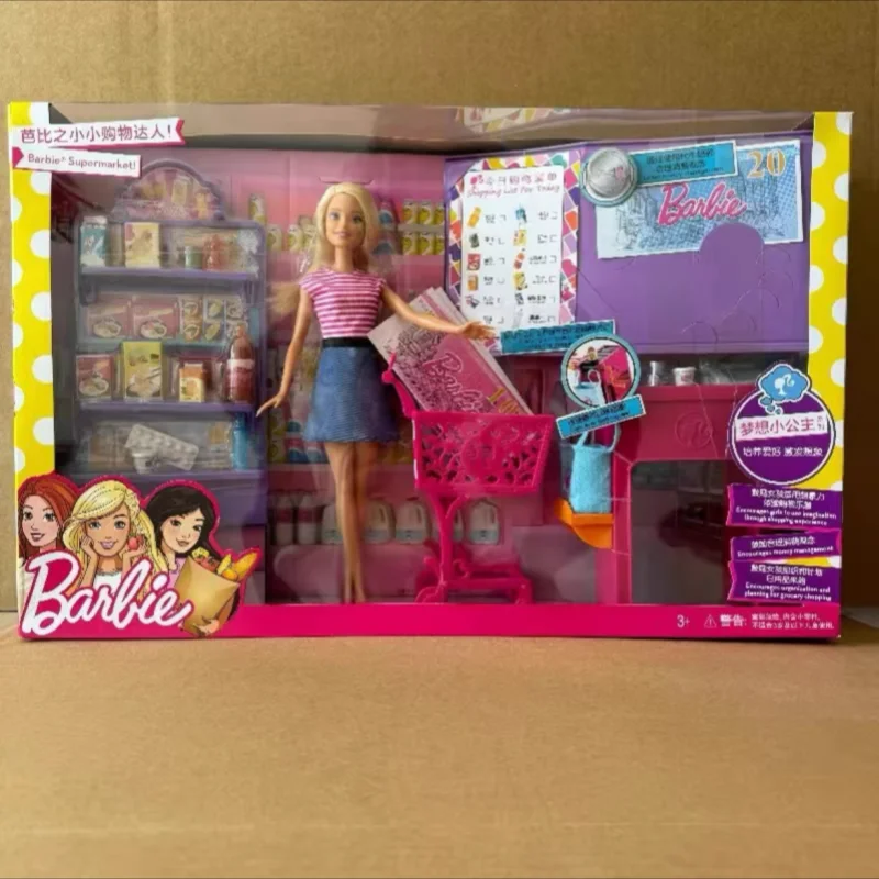 Original Cute Doll Supermarket Shopping Queen‌ Fdy23 Gtn67 Figures Pretend Play Toy Accessories For Girls Birthday Gift