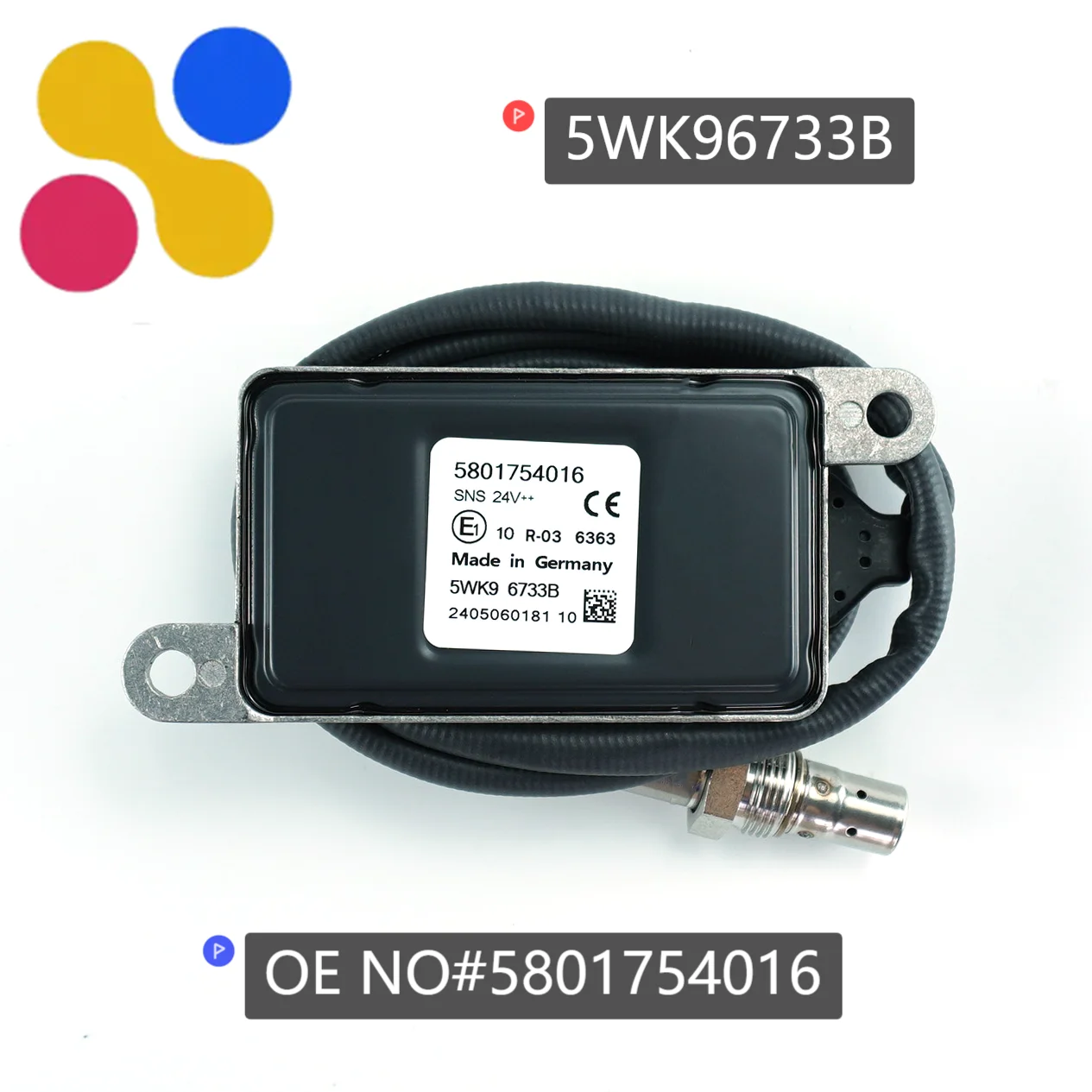 

5WK9 6733 5WK96733B 5WK9 6733B Nitrogen Oxygen Sensor 24V For IVECO Truck 5wk9 6733b 5801754016 Nox Sensor