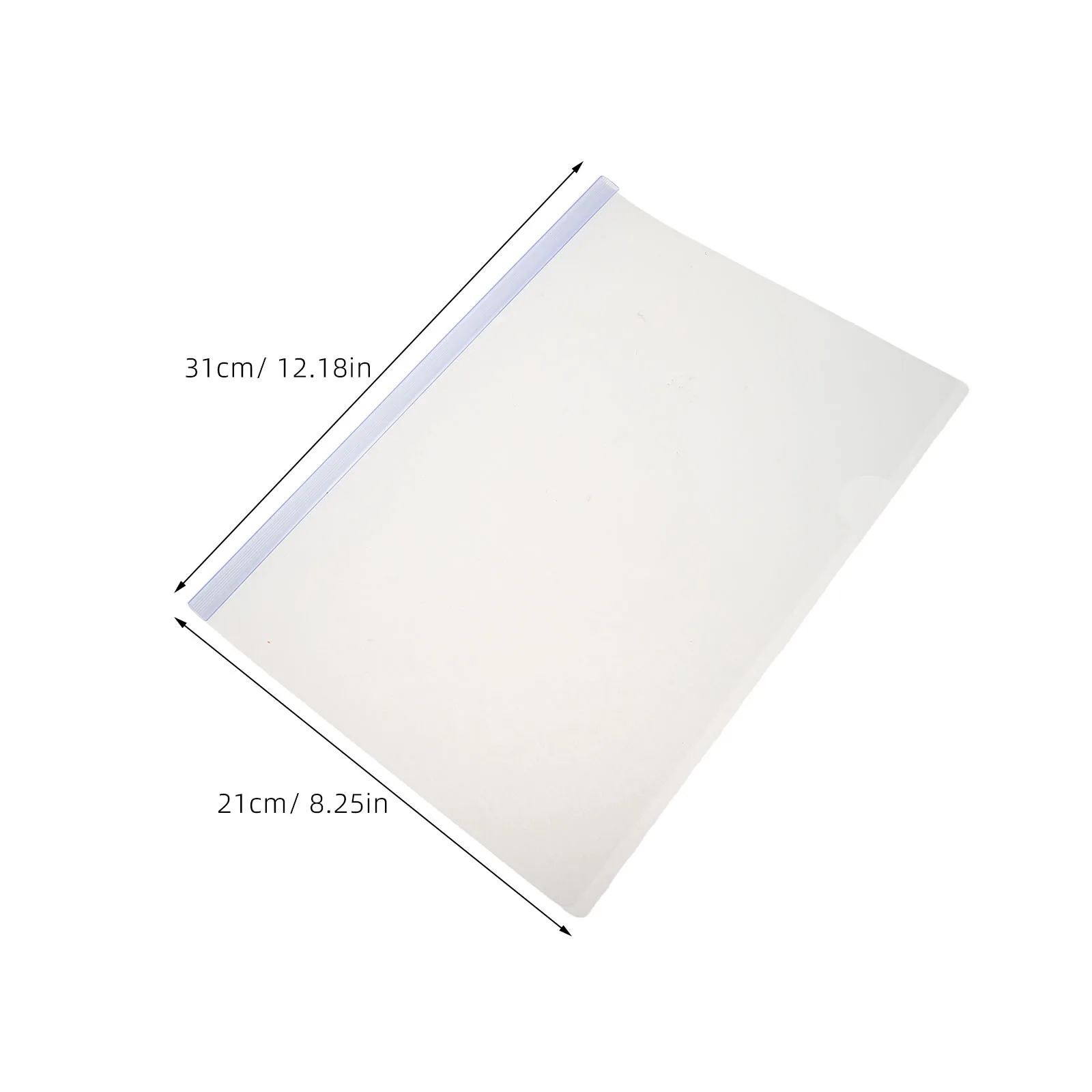 10 قطعة من مجلدات الشرائح البلاستيكية A4 منظم مستندات شفاف سعة كبيرة لمكتب المدرسة تخزين الملفات تقرير غطاء المجلد
