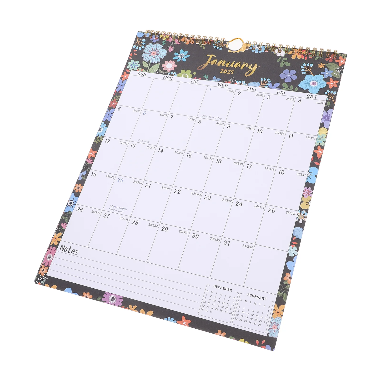 

Monthly Yearly Wall Calendar 20251-20266 Tearaway Daily Time Schedule Planner Spiral Binding English Refrigerator Countdown Ca