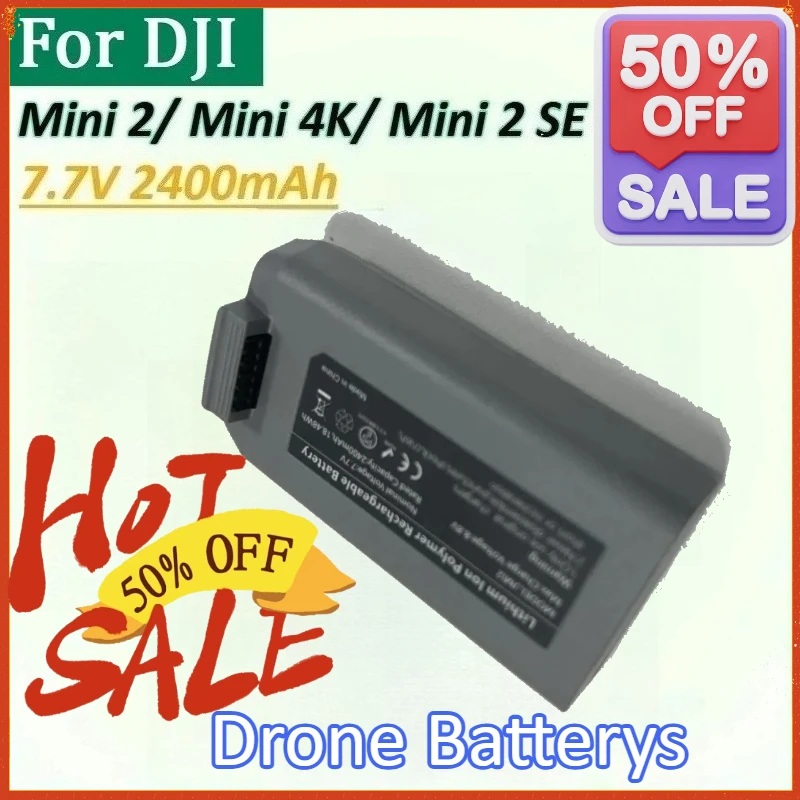 

New Intelligent Flight Drone Battery 7.7V 2400mAh for DJI Mini 4K/ Mini 2 SE/ Mini 2 Accessories Part Rechargeable Battery