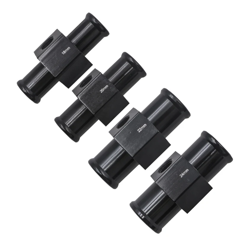 

Black Water Temp Gauge Radiator Temperature Water Temp Joint Pipe Sensor 18MM 20MM 22MM 24MM Hose Adapter