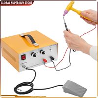 80A 110V Jewelry Spot Welder Pulse Sparkle Spot Welder with Handle Tool Portable Spot Welding Machine for Gold Silver Platinum