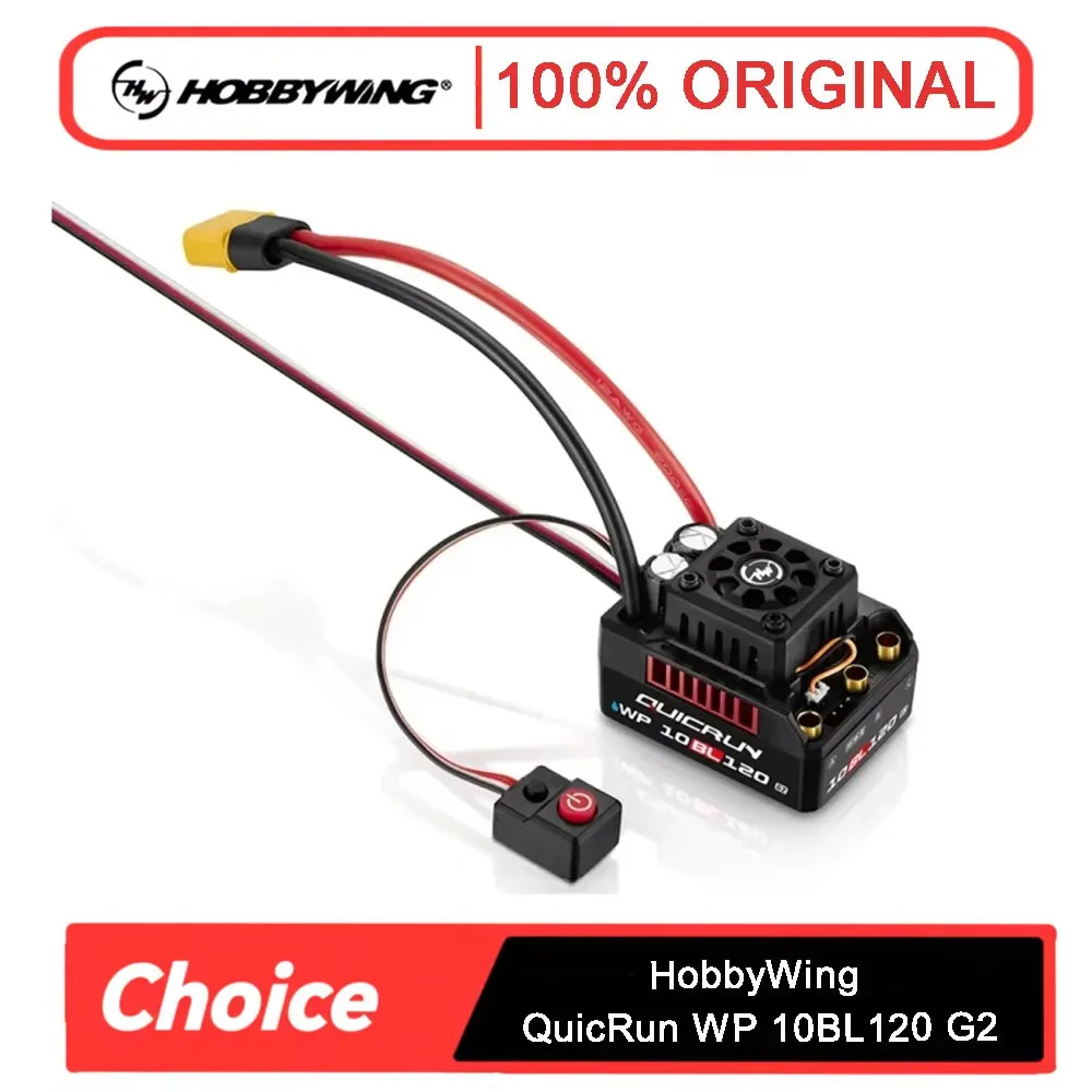

HobbyWing QuicRun WP 10BL120 G2 120A ESC 3652 3660 G2 Бесщеточный двигатель для 1/10 RC Модель автомобиля Багги Гоночные аксессуары