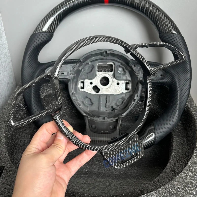 For Audi A4 B8 A3 8V Steering Wheel carbon fibre Frame Assembly Accessories