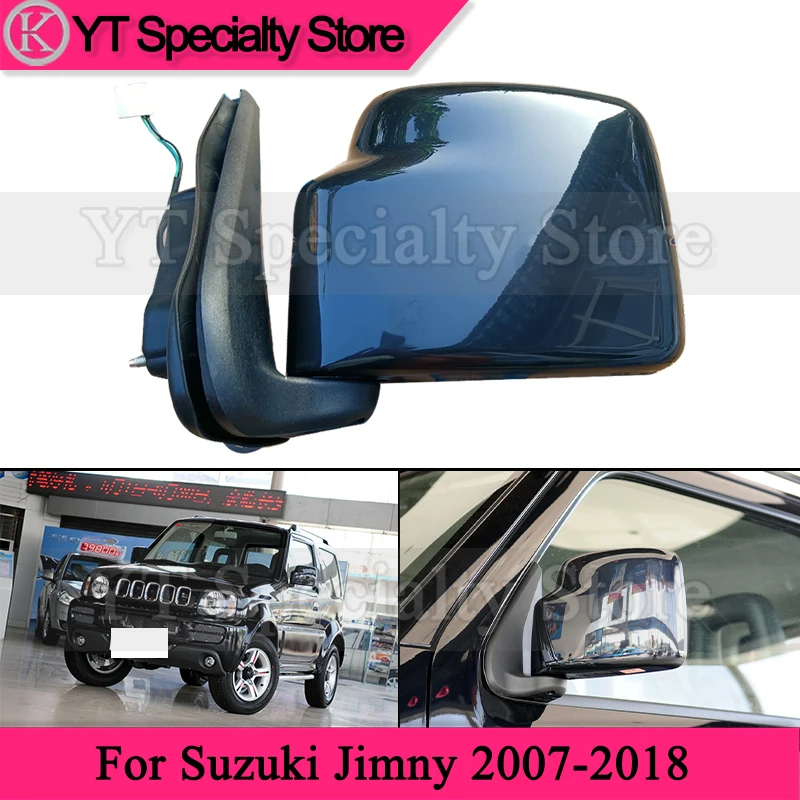 Kamshing 3Pin Side Rearview Mirror Assembly For Suzuki Jimny 2007-2018 Outside Rear View Mirror Assembly (no paint color)