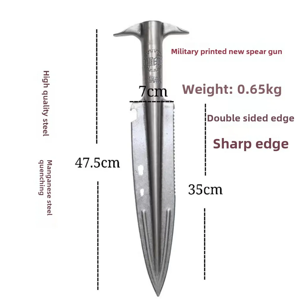 Full Steel Zulu Spear Household External Spearhead Spearhead Piercing Spearhead Martial Arts Self Defense Spear hunting