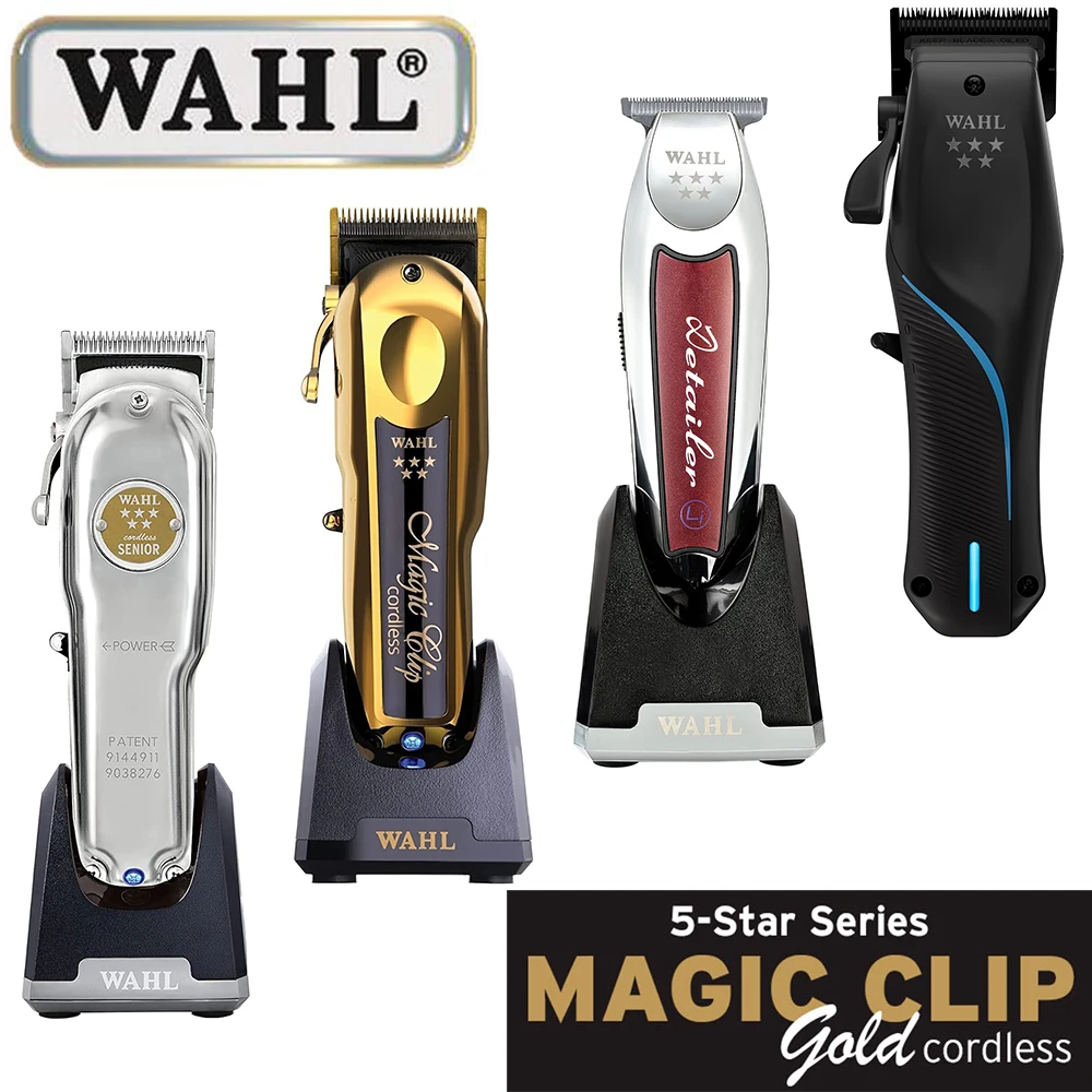 

Профессиональная машинка для стрижки волос Wahl Vapor 8148 Magic Clip Senior Barber, беспроводная машинка для стрижки волос, триммер для волос и бритва с фольгой для парикмахеров и стилистов