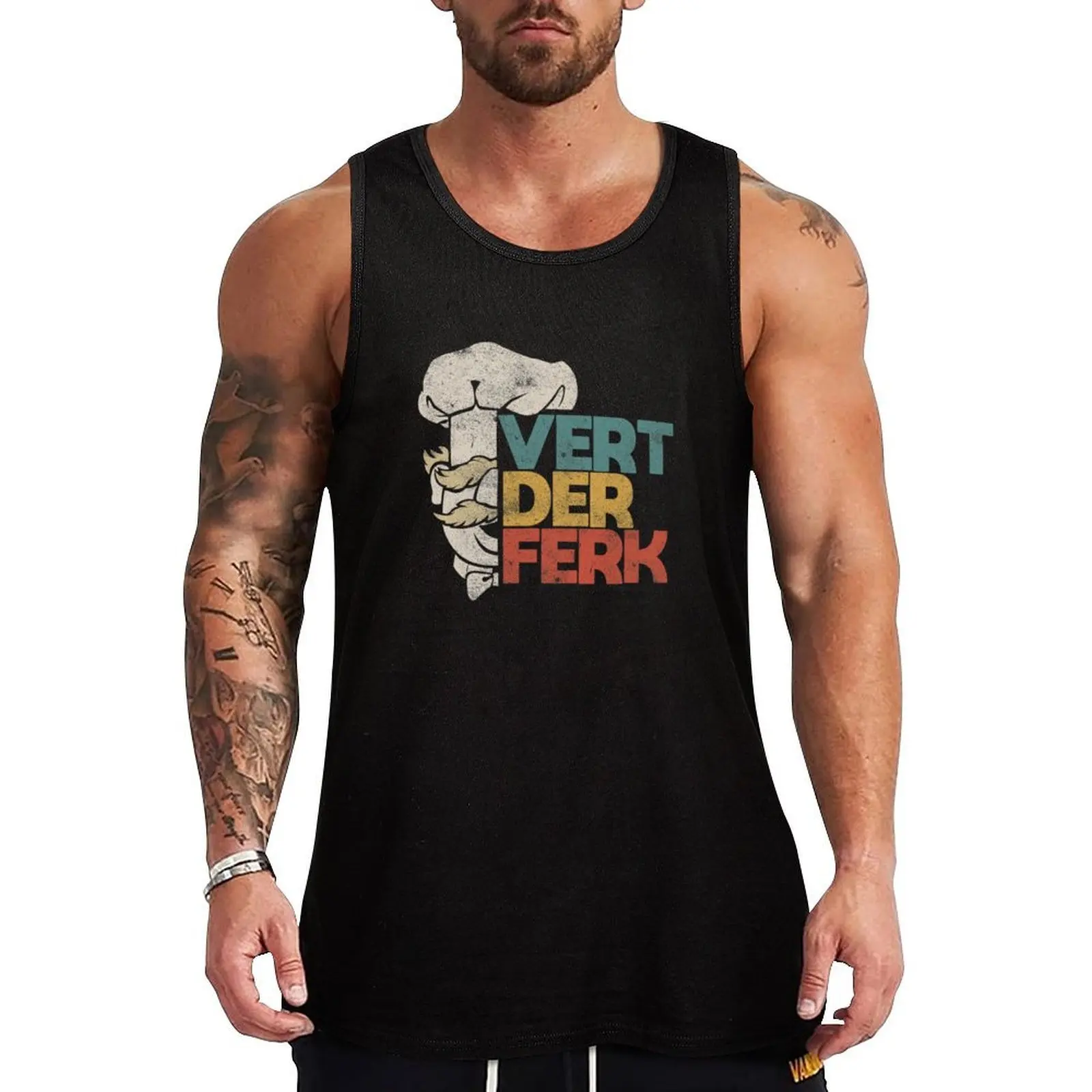 

Vert Der Ferk Tank Top Durable Stretch Tank Top Casual Athletic Sleeveless
