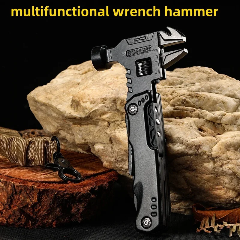 

Multi Functional Wrench Hammer Combination Universal Folding Pliers EDC Tool Wrench Universal Folding Pliers Hand Tools