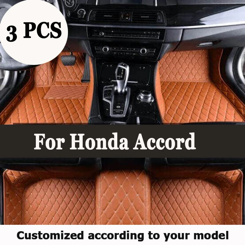 Custom Car Floor Mats For Honda Accord 6th 7th 8th 9th 10th 11th 1997-2023 Years Auto Carpets Foot Coche Accessories