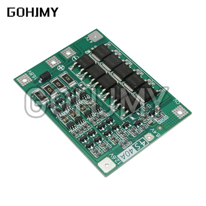 4S 40A Li-Ion Lithium Batterie 18650 Ladegerät PCB BMS Schutz Bord mit Balance Für Bohrmotor 14,8 V 16,8 V Lipo Zelle Modul