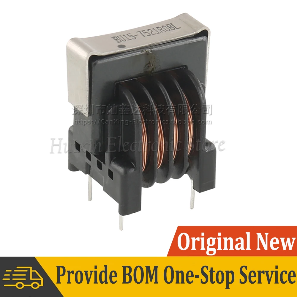 2pcs BU15-7521R0BL UU16 Common Mode Choke Coil Power Inductor Inductance 7.5mH 1A Switching Power Supply Filter