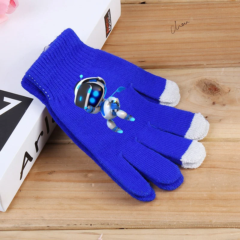 Astro Bot Kinderhandschuh für Jungen, hochwertige Touchscreen-Strickhandschuhe für Outdoor-Sportarten, Ski, Mädchen, warme Fäustlinge, halten den Finger, warme Geschenke