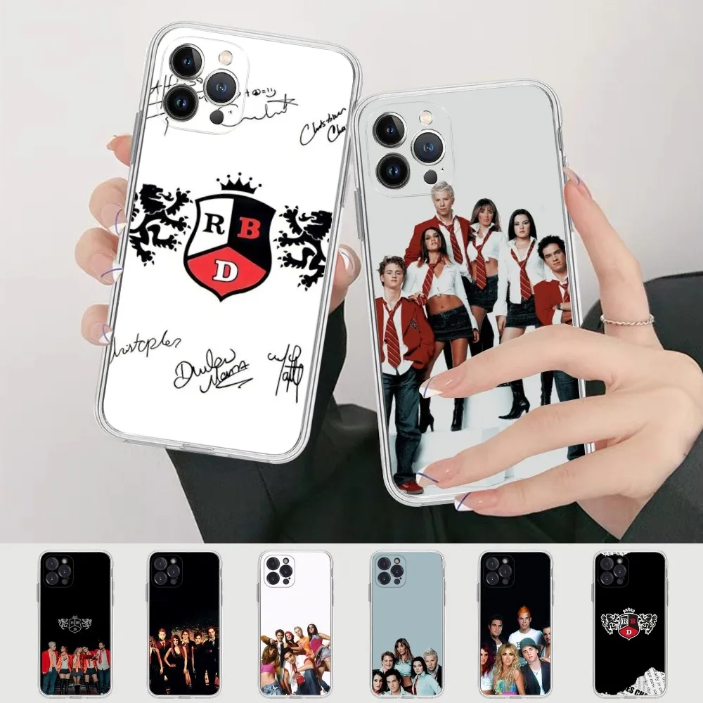 R-RBD R-Rebeld Phone Case Silicone Soft for iphone 15 14 13 12 11 Pro Mini XS MAX 8 7 6 Plus X XS XR Cover