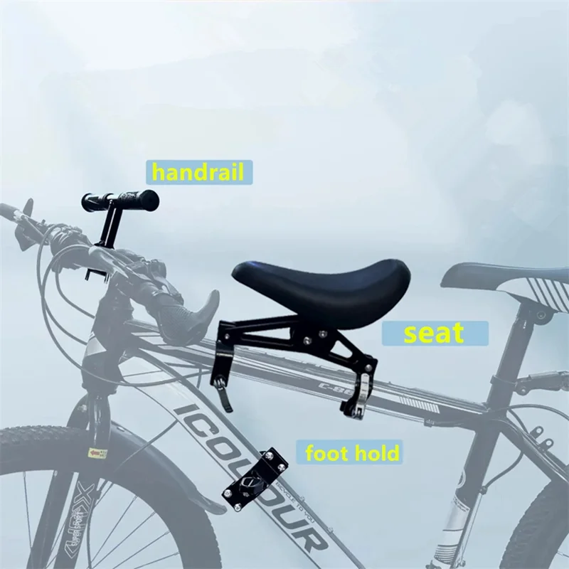 

Детское велосипедное сиденье, детские велосипедные сиденья с рулем и педалями, безопасное велосипедное сиденье для детского горного шоссейного велосипеда, седло