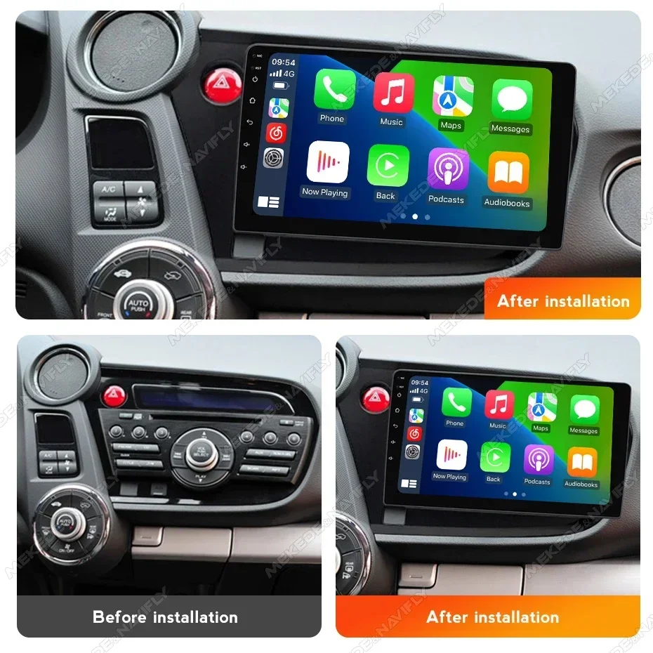 For Honda Insight 2 LHD Left Driver 2009 -2014 Wireless Carplay Radio GPS Android Car Multimedia Video Player Touch Screen Audio