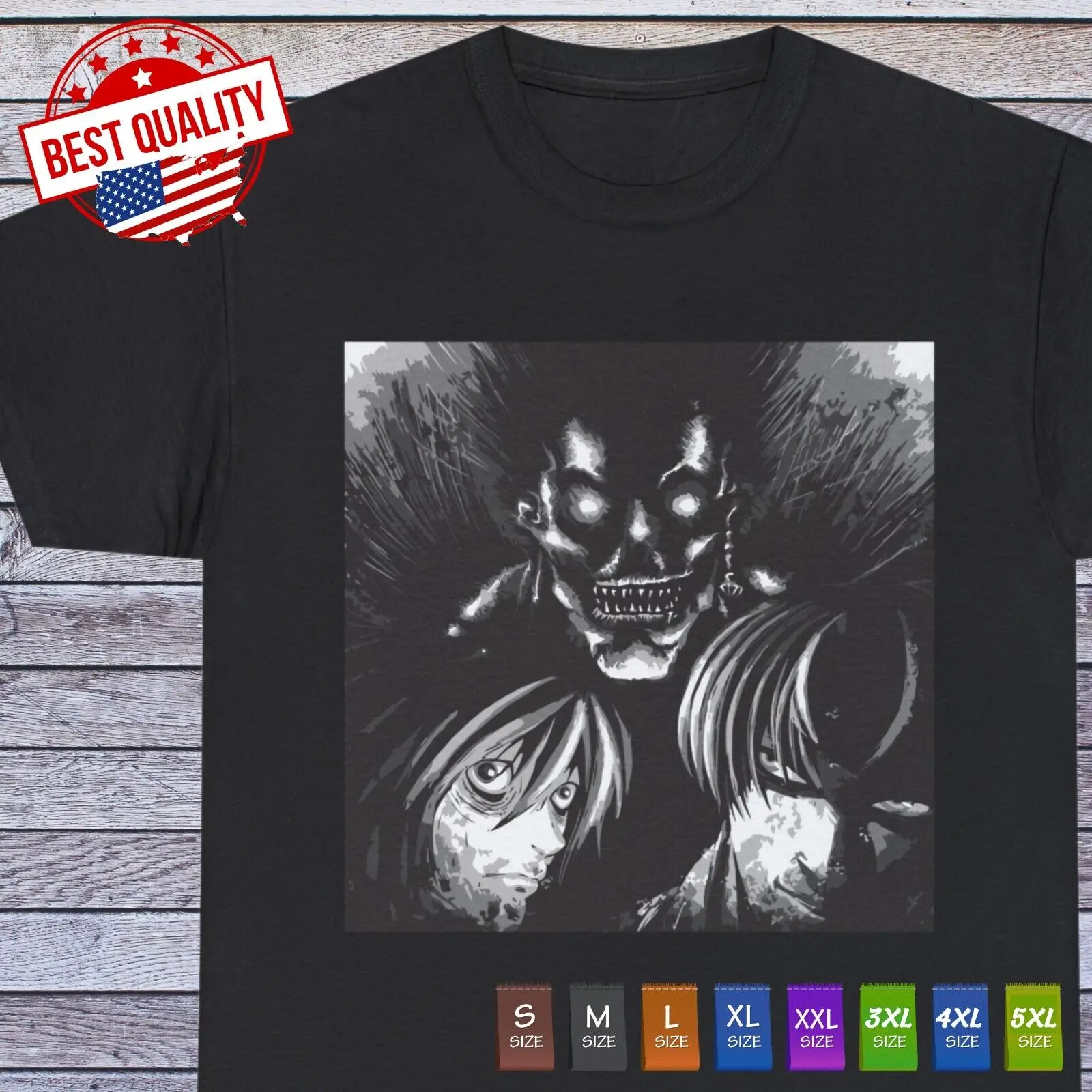 Death Note T Shirt Ryuk Shinigami Anime Clothing Manga Japanese Tee