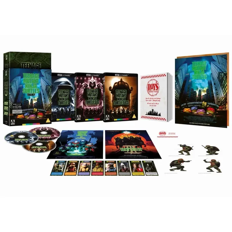 British Version Arrow 4K Blu Ray Teenage Mutant Ninja Turtles Trilogy