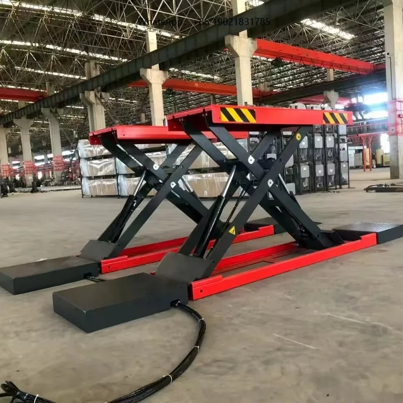 Tricar Hot Selling CE Certification 1.6 M Mid Rise  Scissors Lift 4000KG Scissors Mid Position Car Lift