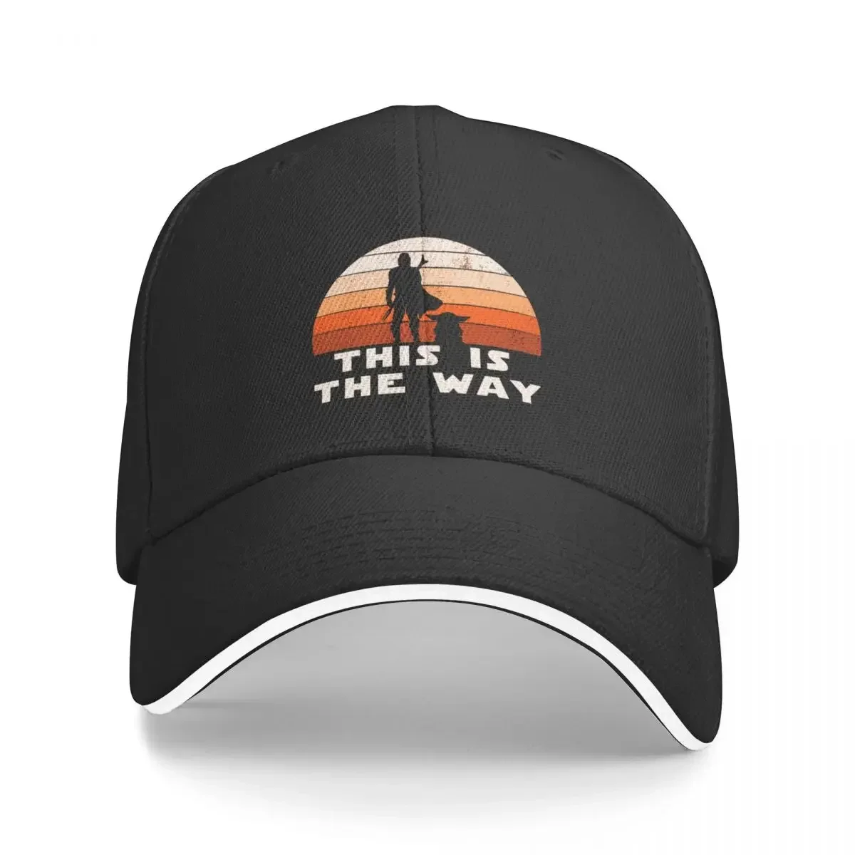 Mando Retro This is The Way and the Baby Sunset Baseball Cap Thermal Visor Kids Hat Wild Ball Hat Women's Golf Clothing Men's