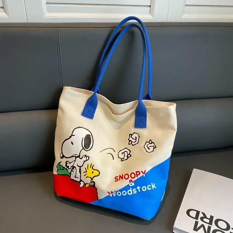 Snoopy новая сумка для подгузников для мамы, сумка, парусиновая сумка на плечо, женская дорожная сумка-тоут