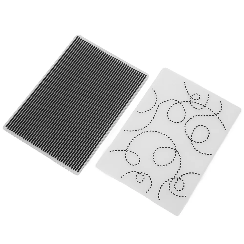 Plastic Embossing Folder Reusable Flexible Paper Embossing Mold Durable Lightweight Embossing Press Clamp Paper Craft