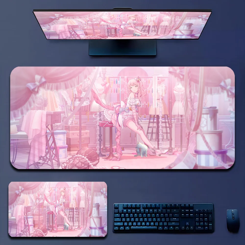 مشروع Sekai-حصيرة أرضية مع قفل الحافة ، مكتب كمبيوتر مكتبي ، لوحة ماوس كبيرة ، وسادة كمبيوتر محمول ، لوحة مفاتيح ، غرفة نوم ، 80 × 30 ، XL