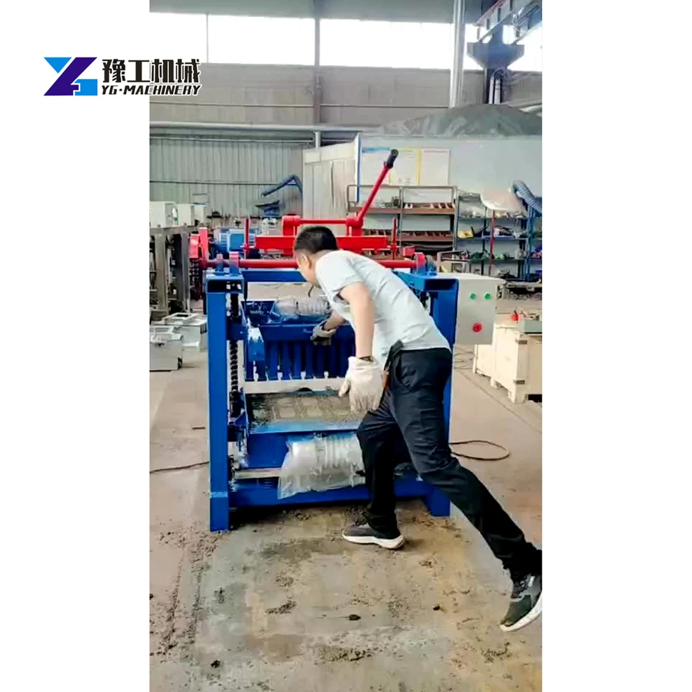Manual Brick Making Machine Concrete Block Cement Clay Interlock Red Mud Fly Ash Bricks Making Machinery Fully Automatic Power