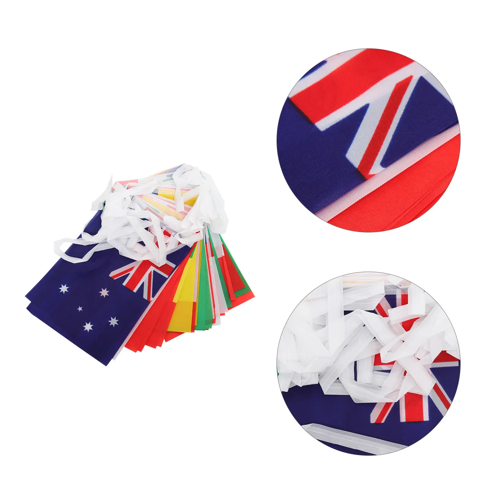 

International Flags Banner 32 Country Flags Bunting Decorations Safe Practical Long-Lasting Use Grand Opening Sports Clubs
