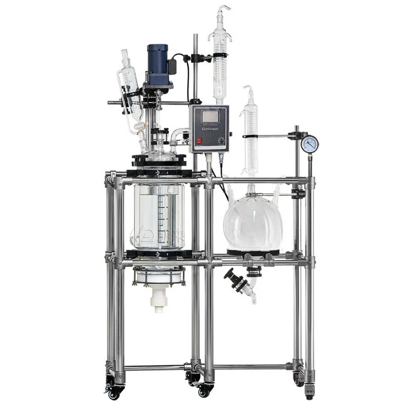 Instrument Solid Phase Glass Reactor Filter Paper Sand Core Filtration Peptide Synthesis Jacket Glass Crystallization Reactor