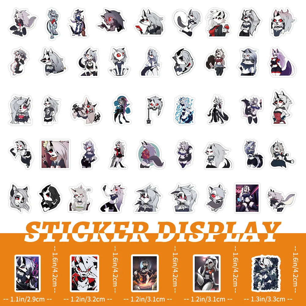 10/30/50/100PCS Helluva Boss Adesivi Loona Cartoon Sticker Anime FAI DA TE Scrapbook Bagagli Laptop Auto Bici Skateboard Decalcomanie giocattolo