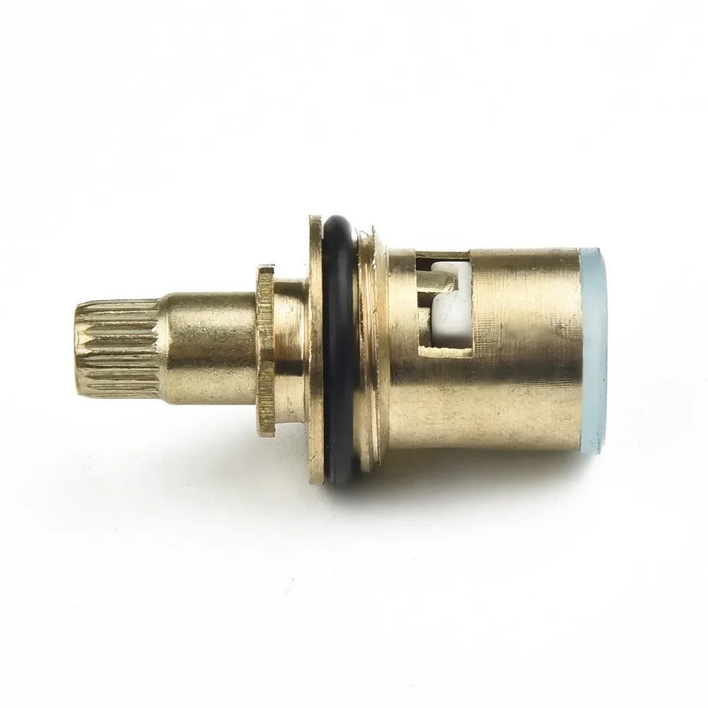 Kraan Vervanging 1/4 Turn G1/2 "Keramische Schijf Cartridge Hot Cold Tap Klep G1/2 Volledig Koperen 20mm Quick Opening Kraan